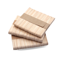 Bâtonnets de crème glacée de haute qualité, sucettes glacées jetables en bois pour supermarché