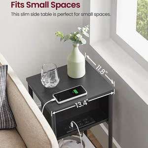 Station de charge moderne à 2 étagères personnalisable Table de chevet ODM OEM Mobilier de maison pour villa, salon et hôtel - Product Image 5