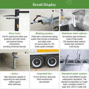 Carrito de Comida Móvil con Cocina Completa para Barbería, Panadería, Heladería, en Venta - Product Image 4