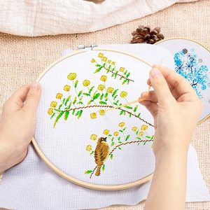 <span class=keywords><strong>Kit</strong></span> de bordado incluye 50 colores bordado hilos de <span class=keywords><strong>coser</strong></span> 5 piezas de plástico aros de bordado Cruz puntada herramienta - Product Image 5