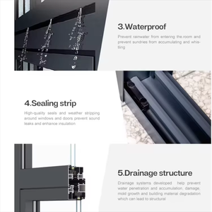 Manufacturer Direct Double Glazed Windproof Aluminum Alloy Sliding <strong>Window</strong> Exterior Aluminum <strong>Window</strong> with Glass - Product Image 5