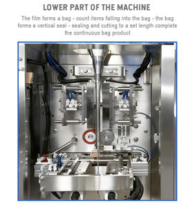 Machine d'emballage et de comptage entièrement automatique pour comprimés, granulés, boulons, écrous, sachets à scellage arrière, bonbons mous et oursons gélifiés - Product Image 5