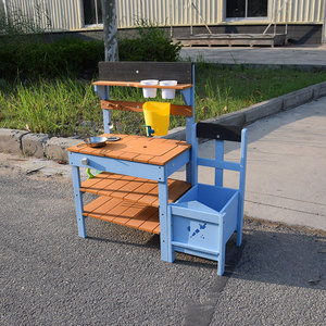 Cuisine en bois d'extérieur unisexe pour enfants avec un système d'eau fonctionnel - Product Image 4