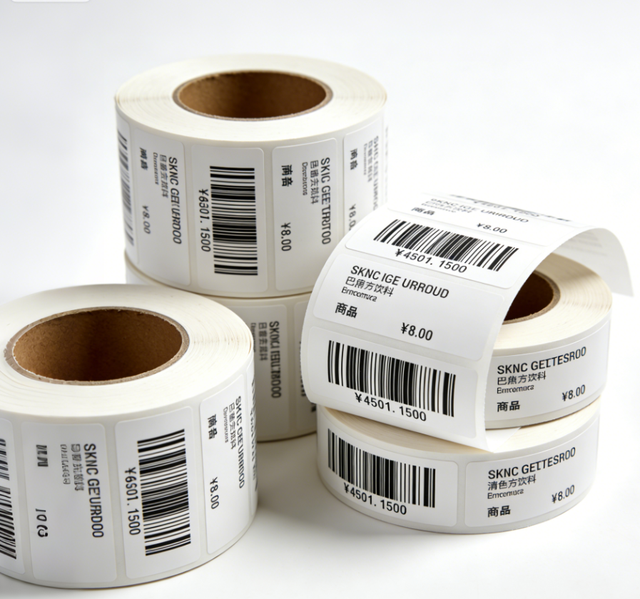 Wholesale Waterproof Thermal Printing Labels Blank White Direct Sales Thermal Address Shipping Paper Barcode Labels Waybill