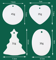 Ornement en céramique personnalisé en forme de cœur rond avec peinture UV, souvenir de Noël pour les amateurs de pâtisserie, décoration de la maison