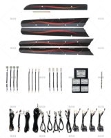 Kit d'éclairage intérieur de voiture de lumière ambiante de haute qualité Style Galaxy adapté pour Audi Q7 2010-2015 2011 2012 2013 2014 2015