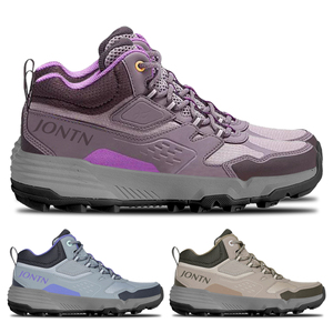 Bottes d'hiver en cuir mi-coupe d'extérieur marron tactique cheville désert sécurité noir randonnée chaussures de montagne bout en acier pour hommes femmes - Product Image 1