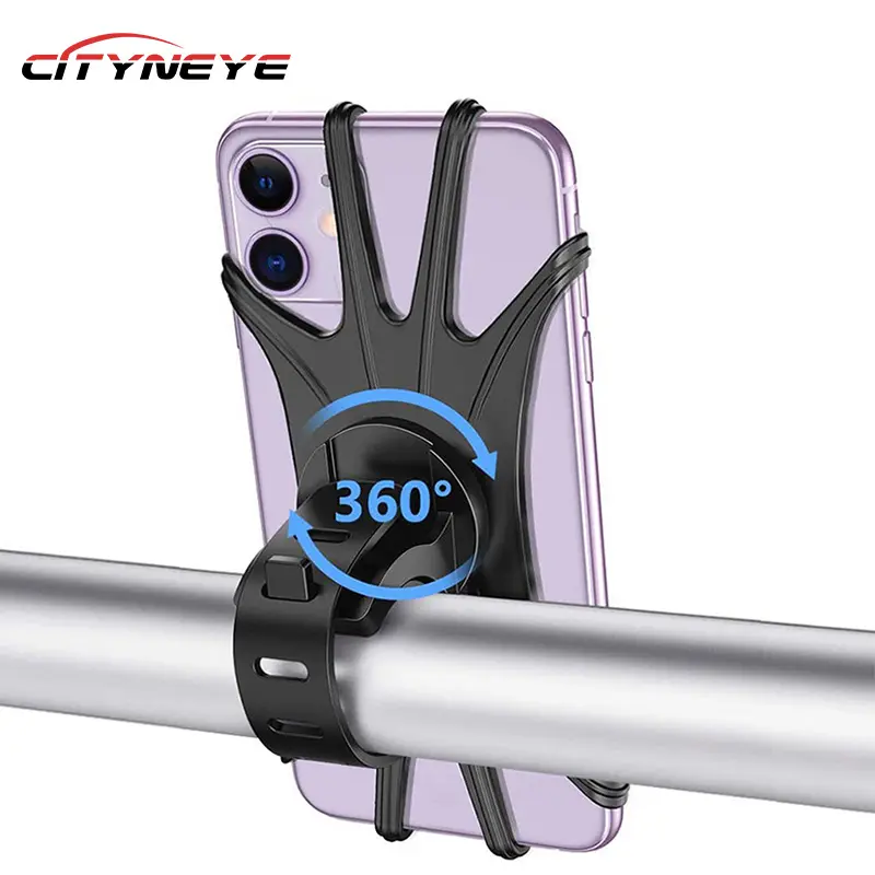 Amazon Hot Universal 360 Rotating Bicycle Holder for Scooter Motorcycle Mobile Cell Phone Mount Fit iPhone Bike Phone Holder