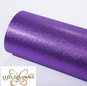 Papier cartonné pailleté de couleur violette 250g avec poudre dorée grossière pour emballage cadeau DIY et scrapbooking - Product Image 1