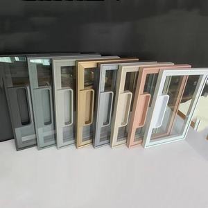 Armoire en alliage d'aluminium pour la maison, portes en verre, cadre métallique, série 6000, extrusion d'aluminium, couleur personnalisée, forme carrée, découpe et soudure - Product Image 1