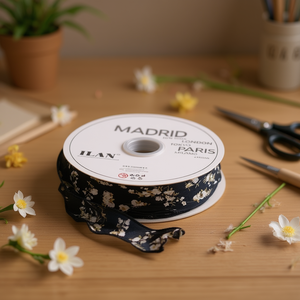 Nastro Decorativo ILAN 4.0Cm 46M con Motivo Floreale Design Madrid - Product Image 2