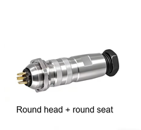 Connecteur circulaire étanche à 12 broches M16-J09-12-1, mâle et femelle, plaqué cuivre, résistant aux vibrations, connecteur aéronautique