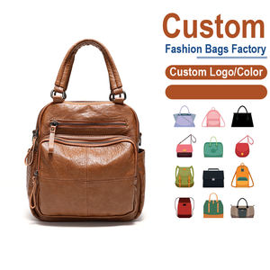 Genuine Leather Multi-Way <b>Backpack</b> Vintage <b>Brown</b> | Factory Custom OEM/ODM for Travel & Lifestyle Brands - Product Image 2