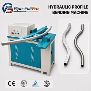 Machine de pliage hydraulique pour la pliage de cadres de portes et fenêtres, plieuse de tubes carrés et rectangulaires, formage de profilés en acier - Product Image 1