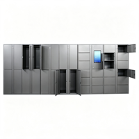 Casier de rangement intelligent à écran tactile en acier inoxydable, armoire à colis en libre-service pour les lieux publics, hôpitaux, piscines