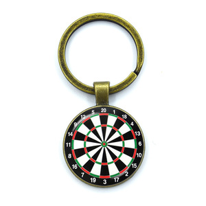Châu Âu và Mỹ cổ điển thời gian Jewel Keychain phi tiêu mục tiêu Mặt dây chuyền Keychain - Product Image 2