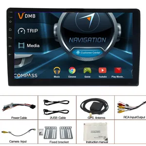 Двойной din 4 + 64 ГБ 1 + 32 Гб большой android сенсорный экран радио carplay автомобильный монитор dvd плеер