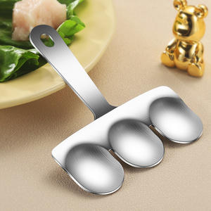 Creative 304 Stainless Steel Fish Ball Maker Three In One Meatball Spoon For <b>Seafood</b> Tools Heavy Duty Dishwasher Safe - Product Image 1