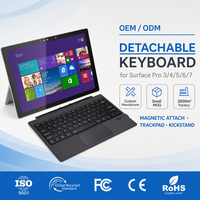 Nouveau clavier sans fil magnétique USB multi-langues portable pour Surface Pro 3 4 5 6 7 7+ HL189