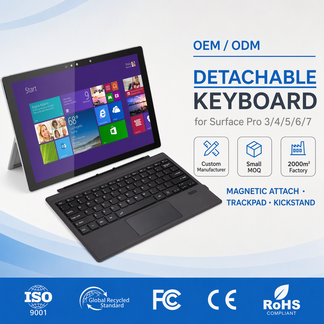 New Surface Pro Multi-Language USB Magnetic Mini Portable Wireless Keyboard for Surface Pro 3 4 5 6 7 7+ HL189