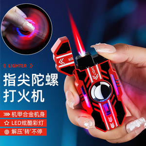 Briquet de style Mecha, à flamme directe, coupe-vent, en alliage, jouet anti-stress - Product Image 3