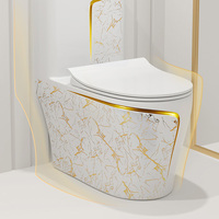 Appareils sanitaires de haute qualité ensemble de cuvette de toilette une pièce Upflush de luxe Wc Piss Commode toilette en céramique