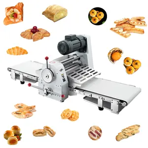 puff sheet making machine Pizza Dough Sheeter Forming Machine table top dough sheeter press machine