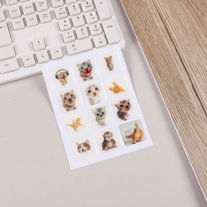 Paquete de Pegatinas de <span class=keywords><strong>Gatos</strong></span> y Perros con <span class=keywords><strong>Memes</strong></span> Lindos, Calcomanías de PVC Impermeables para Diario, Agenda, Álbum de Recortes, Laptop, Botella de Agua, Decoración - Product Image 1