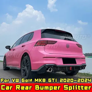 ชุดแต่งกันชนหลังสำหรับรถยนต์ VW Golf MK8 GTI ปี 2020-2024 ลายคาร์บอนไฟเบอร์ พร้อมไฟสไตล์กันชนหลัง อุปกรณ์ตกแต่งรถยนต์ - Product Image 2