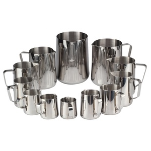 เหยือกนมสแตนเลสทันสมัยและภาชนะเก็บนมสดสำหรับชุดกาแฟและชา - Product Image 1
