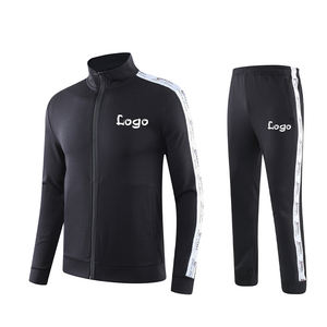 Winter Lange Mouwen Voetbalpakken Volwassen Sportjas Hardlooptraining Voetbalkleding Warme Sportkleding Wedstrijd Met Rits 21/22 - Product Image 5