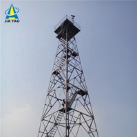 Tour à treillis angulaire robuste Jiayao 50m |   Structure de pylône de télécommunication partagé en acier haute résistance Q420