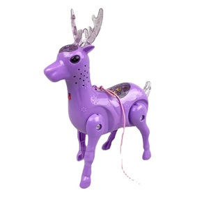 Electric <b>Pull</b> String Deer Toy With <b>Lights</b> Plastic Animal Walking Toy For Kids 4-6 Years Old - Product Image 4