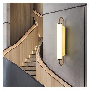 <span class=keywords><strong>Lampe</strong></span> murale décorative moderne en métal et verre <span class=keywords><strong>LED</strong></span>, éclairage mural intérieur <span class=keywords><strong>pour</strong></span> la maison, le salon, la chambre, le couloir, les escaliers et les passages - Product Image 4
