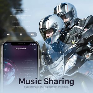 Intercomunicador para Casco de Motocicleta Fodsports FX10C, Bluetooth, MESH, Intercomunicador Full Duplex - Product Image 2