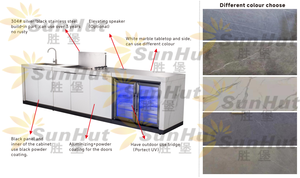 Barbecues à quatre brûleurs Cuisine d'extérieur entièrement en acier inoxydable Îlot de cuisine d'extérieur étanche - Product Image 2