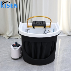 Kisen – Équipement de lavage de cheveux Zen-flow Bowl pour salon, design élégant, économique, avec tuyaux inclus - Product Image 6