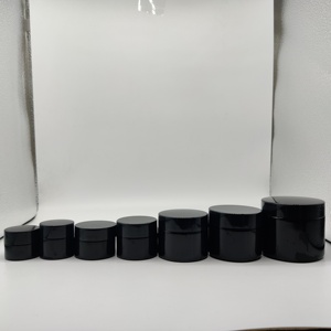 Wholesale 500ml 1L <strong>Large</strong> Packaging Wide Mouth Black UV Violet Glass Storage Container <strong>Jar</strong> With Screw Top Lid - Product Image 4