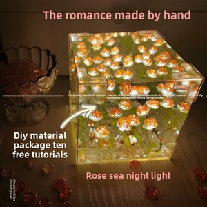20 Pezzi Luce Notturna Fai-da-Te a Forma di Tulipano, Lampada LED USB Artigianale a Forma di Rosa, Luce Calda Bianca a Batteria per Decorazione Camera, Specchio Tulipano - Product Image 4
