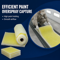 Filtre à air pour cabine de peinture industrielle de haute qualité, neuf, en fibre de verre, efficacité de 95%, classe EU3-EU4, température de 170°C