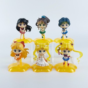 Set <span class=keywords><strong>de</strong></span> 6 Figuras Chibi <span class=keywords><strong>de</strong></span> Sailor Moon con la <span class=keywords><strong>Princesa</strong></span> Serenity y los Sailor Scouts en Poses Lindas, Juguetes Decorativos para Fanáticos del Anime, Regalo - Product Image 4
