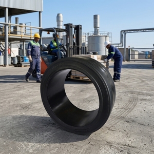 <span class=keywords><strong>ยาง</strong></span>อุตสาหกรรมแบบตันขนาด 18x7x12 1/8 สำหรับ<span class=keywords><strong>รถ</strong></span>ลากจูงสนามบินและ<span class=keywords><strong>รถ</strong></span>ขนส่งสินค้า - Product Image 5