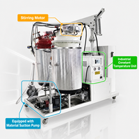 Machine à mousse polyuréthane bi-composant basse pression pour plinthes et corniches