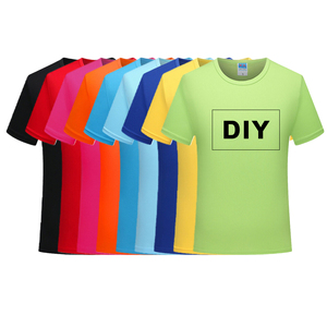 Blank Sublimation Tshirts 100 Polyester T Shirts Quick Dry T-shirt Unisex Election Campaign Promotional T Shirt Custom