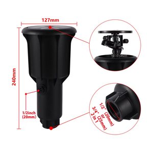Irrigatori a Impatto Rotanti in Plastica Regolabili a Lungo Raggio per Campi da Calcio, Fattorie e Irrigazione del Giardino - Product Image 6