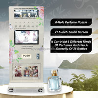 Máquina Expendedora de Perfumes con Pantalla Táctil de 6 Boquillas, con SDK, Múltiples Métodos de Pago y Gestión Automática de Inventario