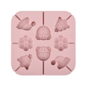 MUYULINS factory multi-cavity <b>bear</b> butterfly round candy LFGB platinum non-stick BPA-free silicone lollipop mold - Product Image 1