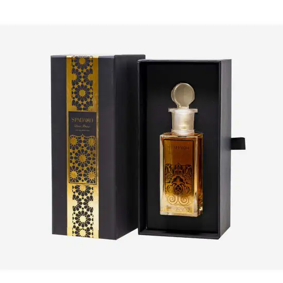 La coutume personnalisent l'emballage et l'impression de papier de boîte-cadeau de luxe du parfum 50Ml