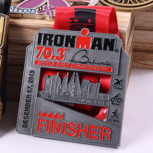 Manufacture Customized Design Sports Award <strong>Metal</strong> <strong>Medals</strong> 3D <strong>Metal</strong> <strong>Medal</strong> Lanyard Marathon Finisher <strong>Medal</strong> With Ribbon Lanyard - Product Image 3