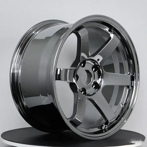 Rines Forjados de Alto Rendimiento Estilo JDM OEM 4x100 4x114.3 5x100 5x108 5x112 5x14.3 5x120 5x130 TE37 Nissan <span class=keywords><strong>Skyline</strong></span> V35/V36 370Z - Product Image 2